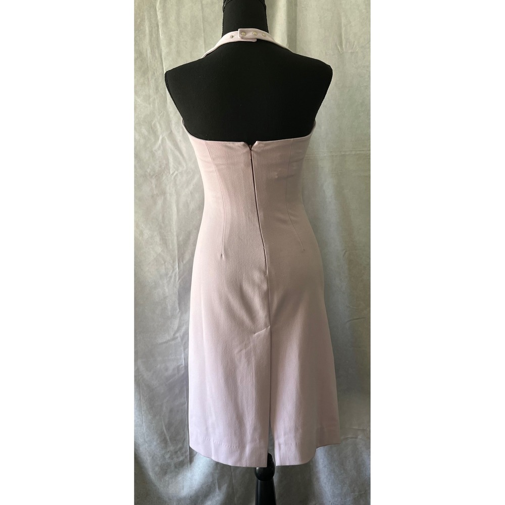 VERDIGO Paris US 2 Sleeveless Halter V-Neck Dress Fitted‎ Cocktail Party - Picture 4 of 6